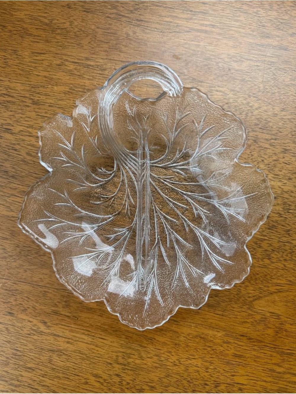 Indiana glass, lead serving tray